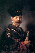 REMBRANDT Harmenszoon van Rijn Polish nobleman. USA oil painting artist